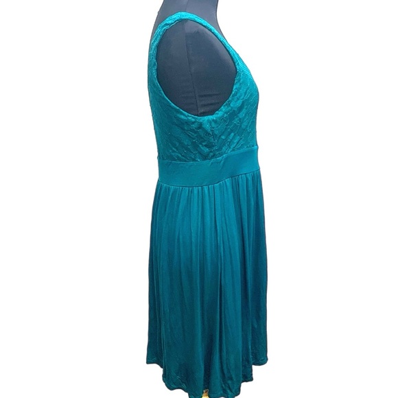 Forever 21 Blue Sleeveless Scoop Neck Midi Sundress - Picture 3 of 6